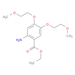 COCCOc1cc(C(=O)OCC)c(cc1OCCOC)N