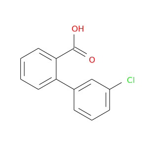 Clc1cccc(c1)c1ccccc1C(=O)O