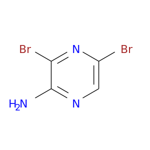 Brc1cnc(c(n1)Br)N