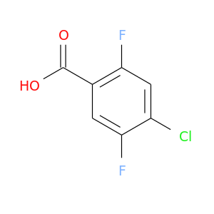 Fc1cc(C(=O)O)c(cc1Cl)F