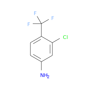 Nc1ccc(c(c1)Cl)C(F)(F)F