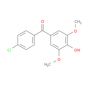 COc1cc(cc(c1O)OC)C(=O)c1ccc(cc1)Cl