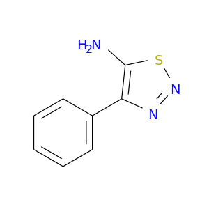 Nc1snnc1c1ccccc1