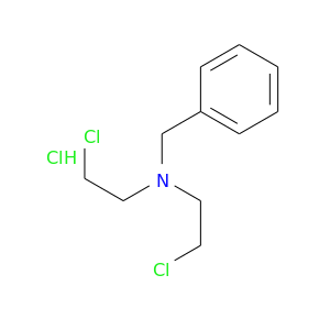 ClCCN(Cc1ccccc1)CCCl.Cl