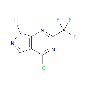 Clc1nc(nc2c1cn[nH]2)C(F)(F)F