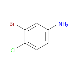 Nc1ccc(c(c1)Br)Cl