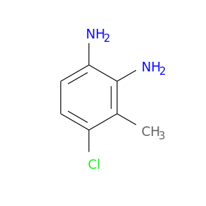 Clc1ccc(c(c1C)N)N