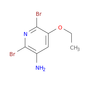 CCOc1cc(N)c(nc1Br)Br