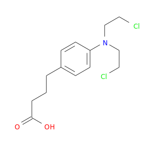 ClCCN(c1ccc(cc1)CCCC(=O)O)CCCl