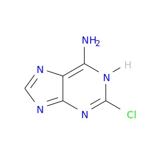Clc1nc(N)c2c(n1)nc[nH]2