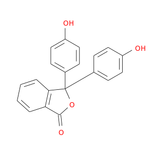 Oc1ccc(cc1)C1(OC(=O)c2c1cccc2)c1ccc(cc1)O